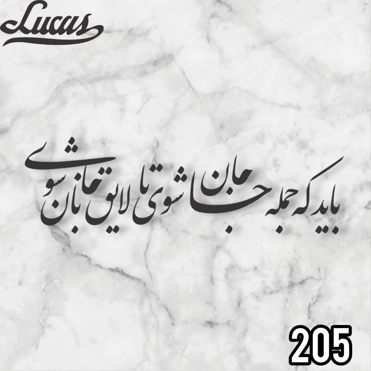 ویلسون حروف کالی گرافی کد 205